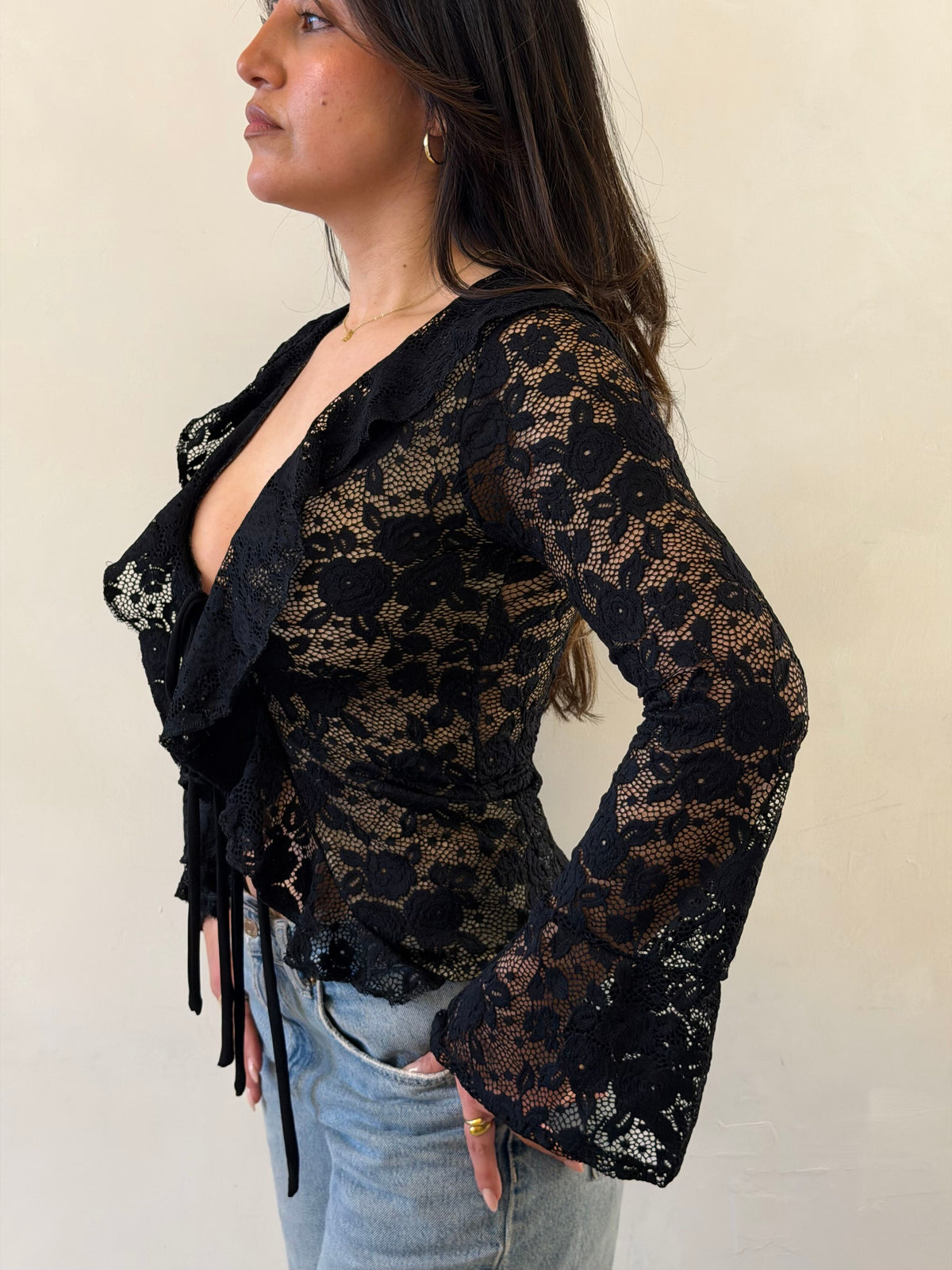 Top allegra encaje