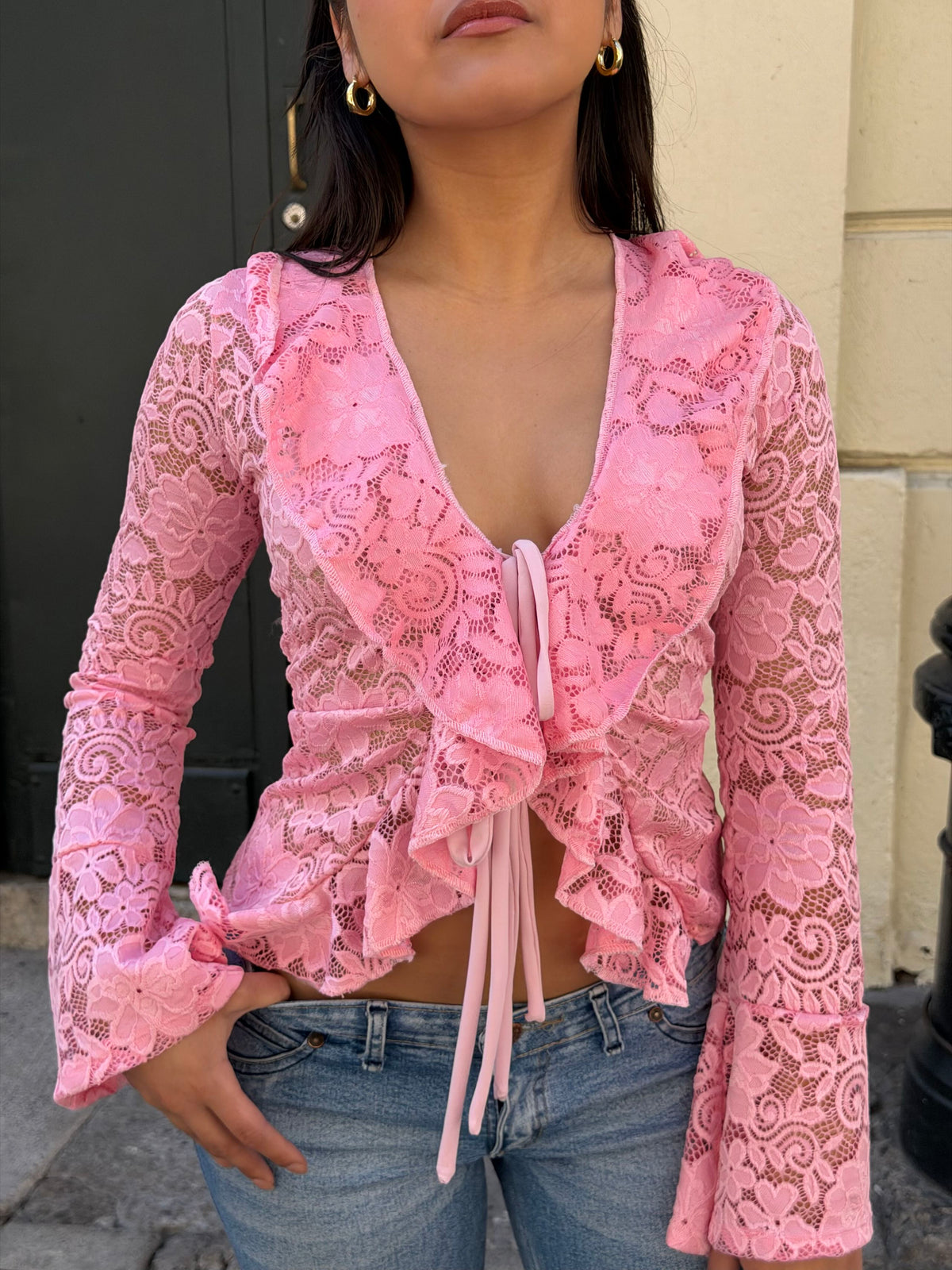 Top allegra encaje