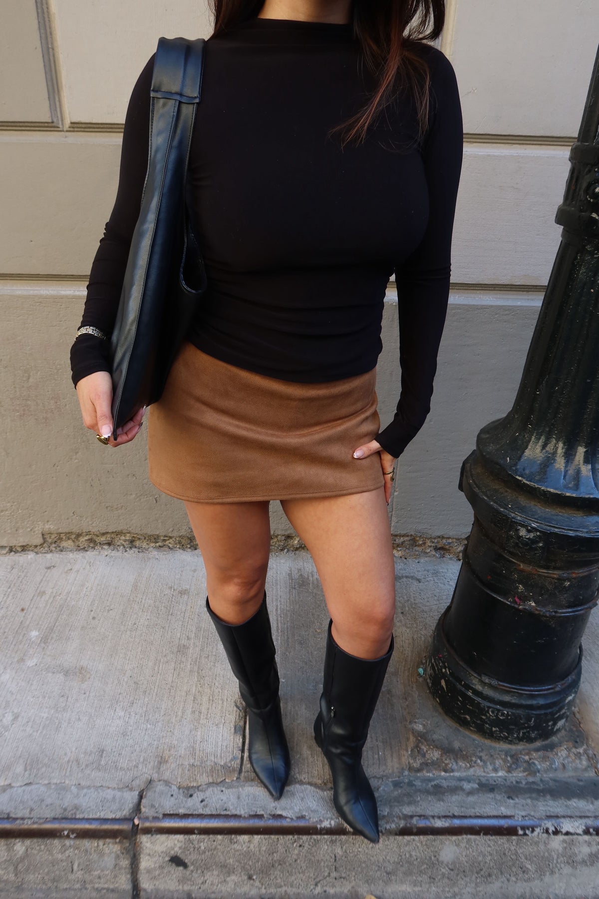 Falda short marsella suede
