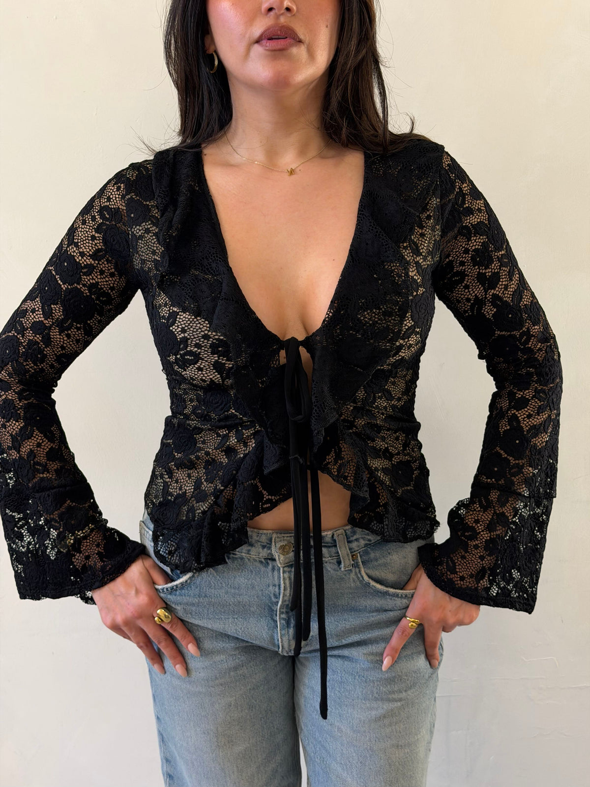 Top allegra encaje