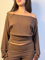 Load image into Gallery viewer, Top Bianca manga larga mini canuton