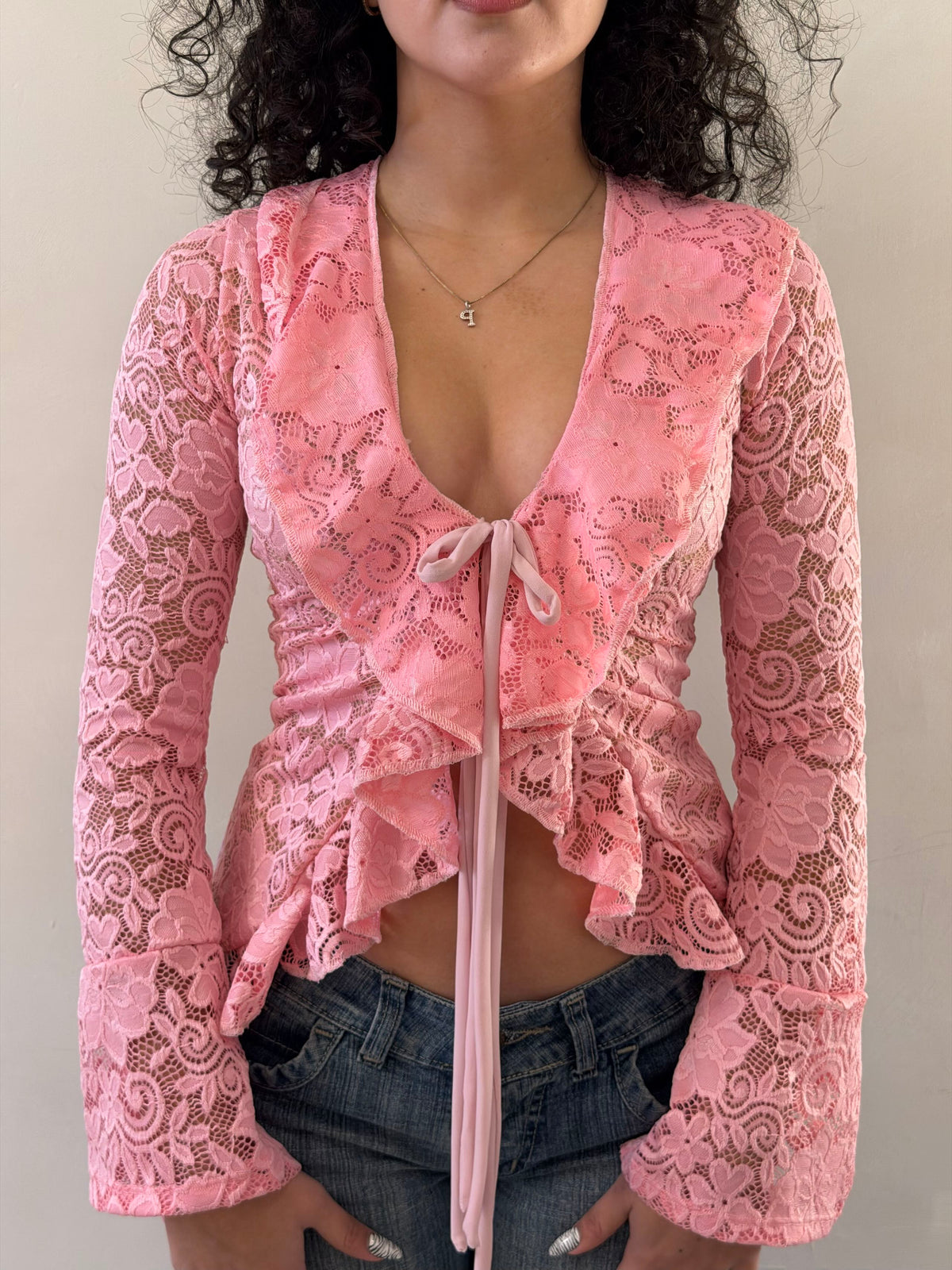 Top allegra encaje