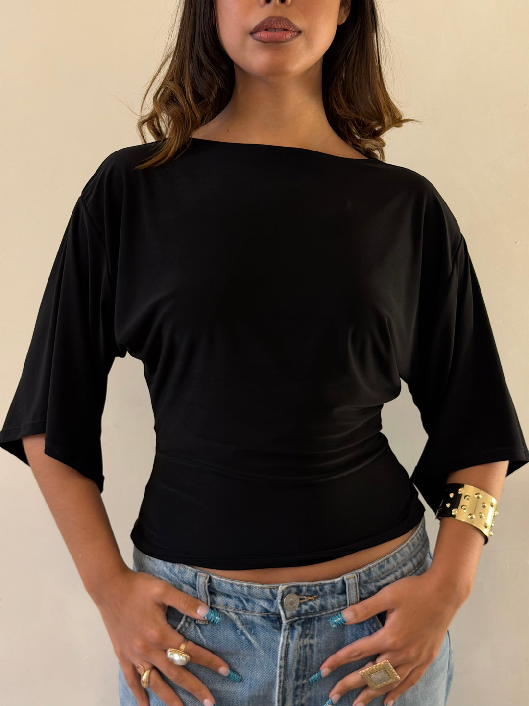 Top Nerina manga corta