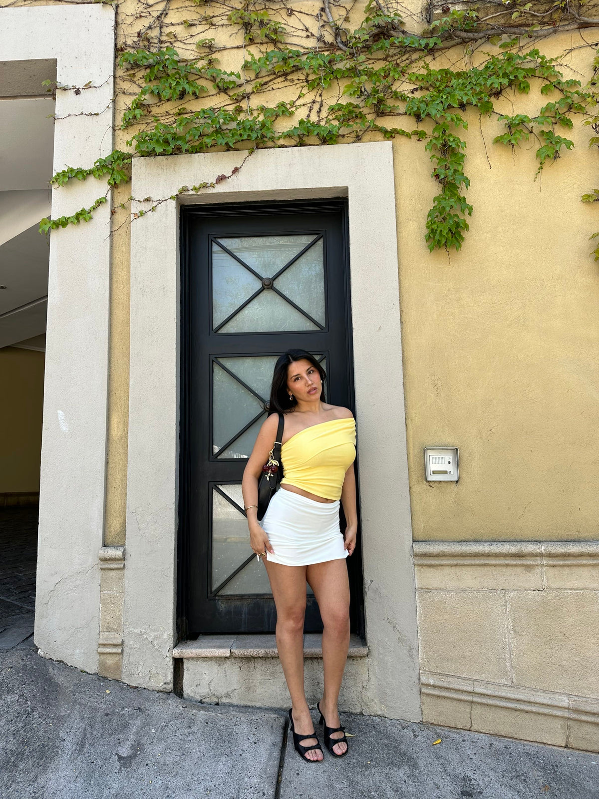 Morgan mini skirt ivory