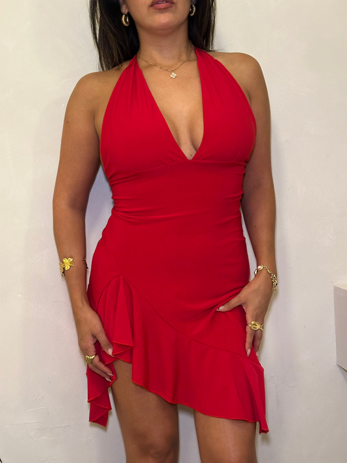 Midi dress verona rojo