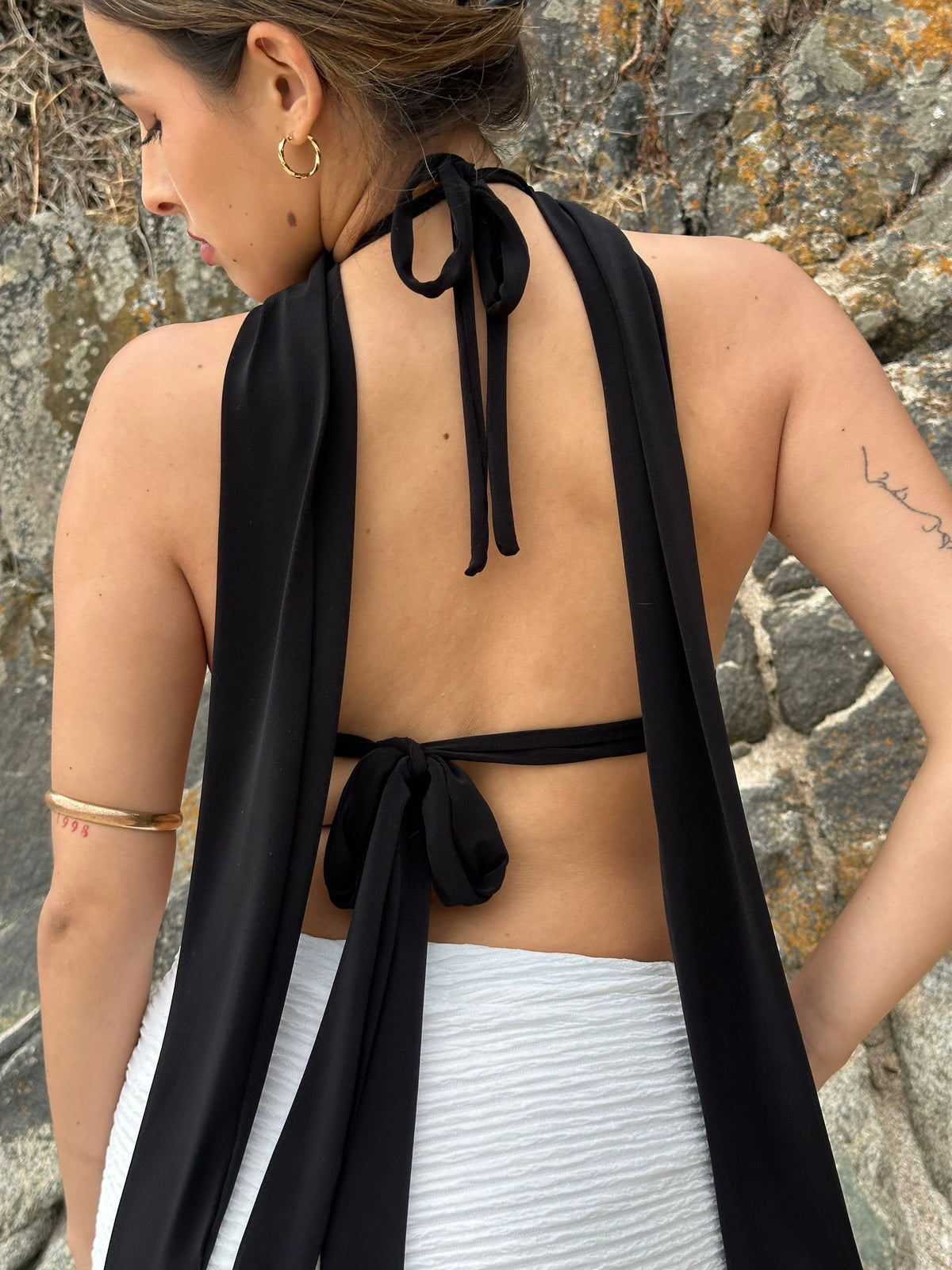 Allira top  + skinny scarf