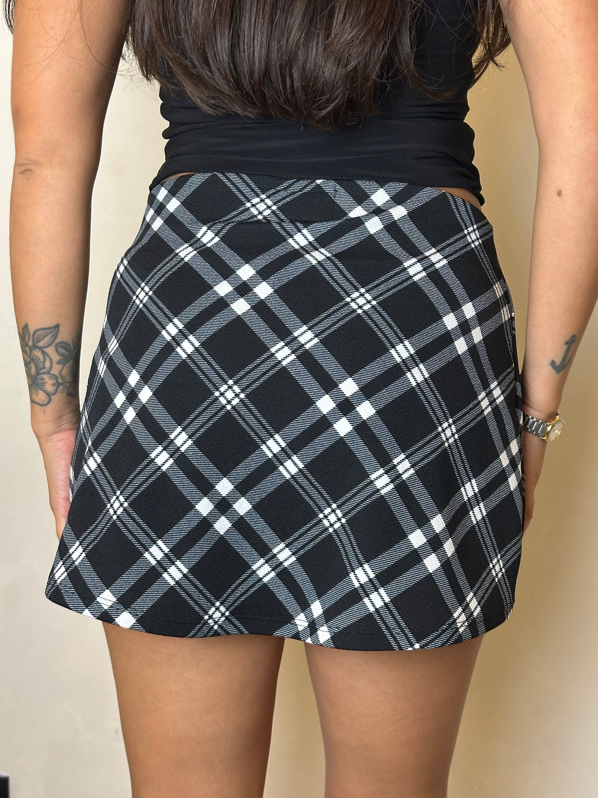 Falda short tartán marsella
