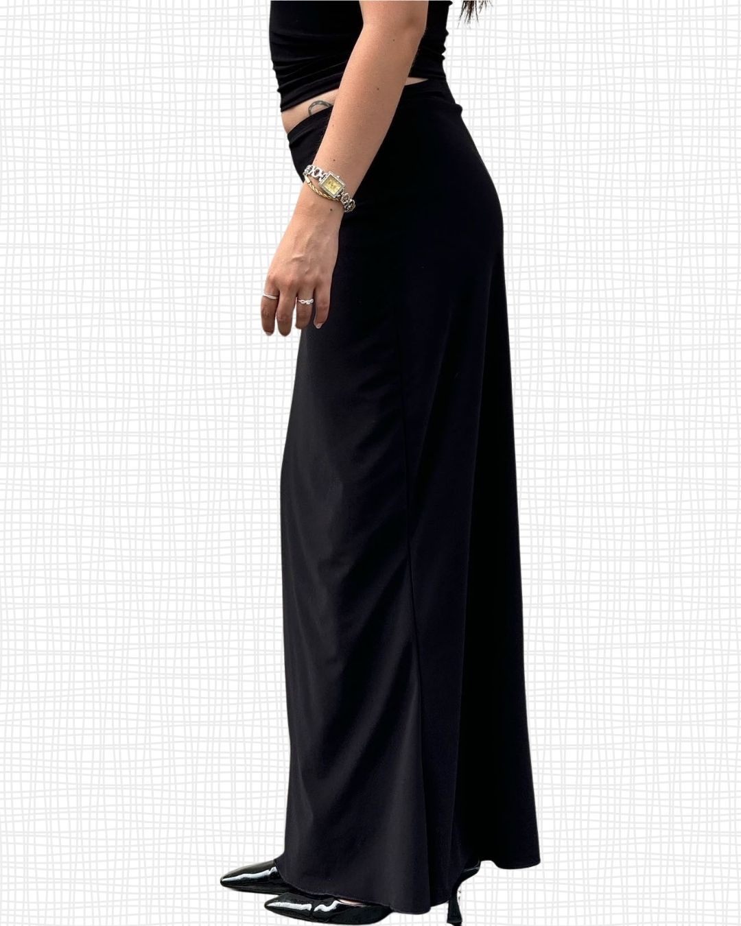 Maxi falda black