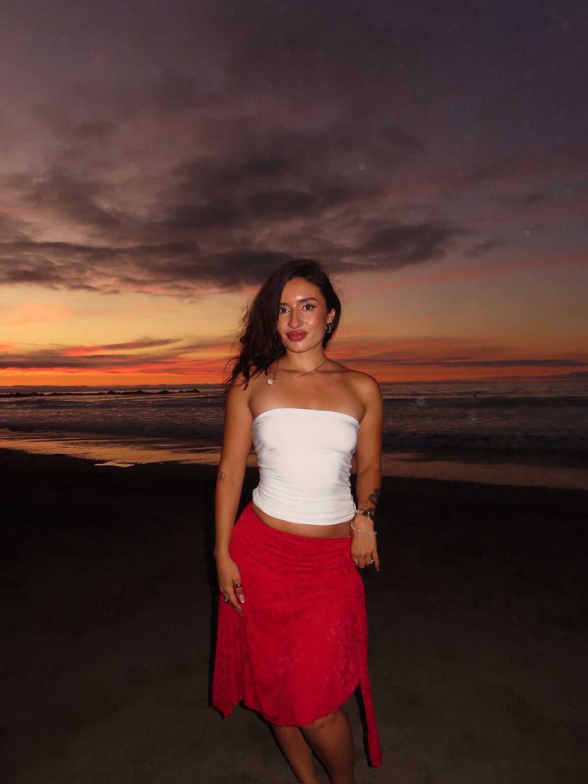 Midi  skirt encaje