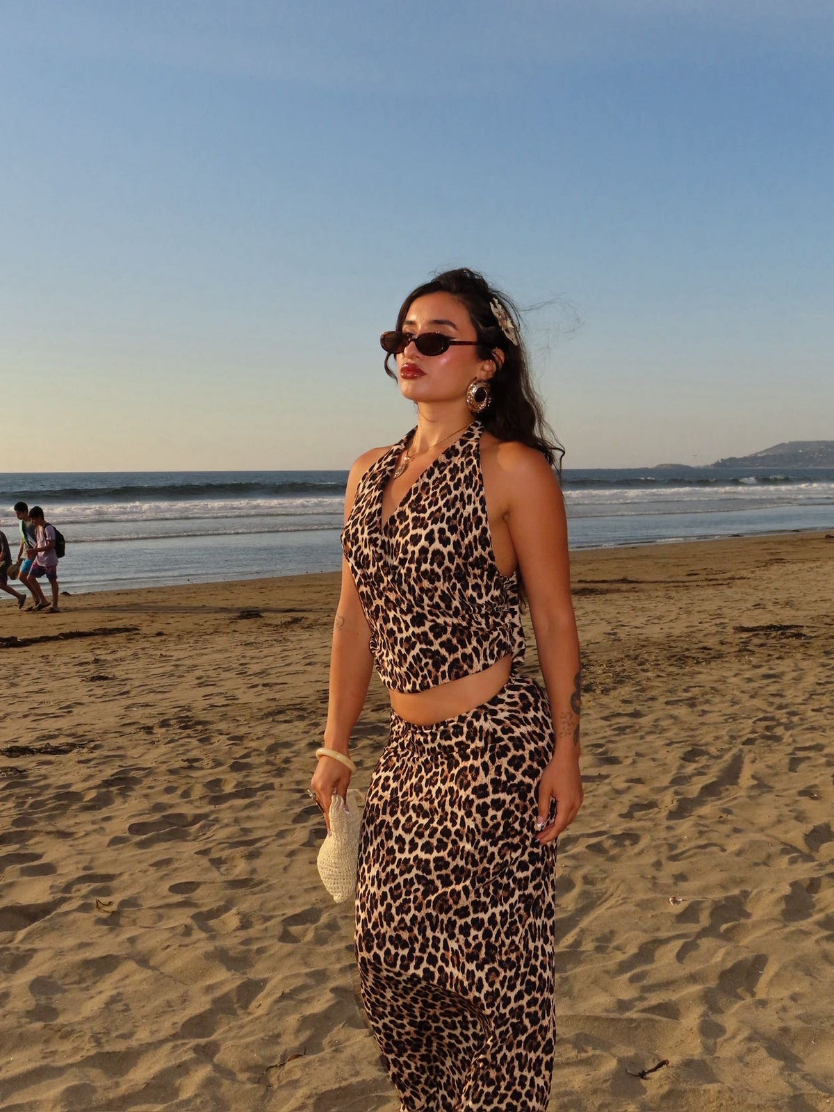 Maxi falda cheetah