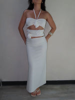 Load image into Gallery viewer, MAXI DRESS POSITANO IVORY
