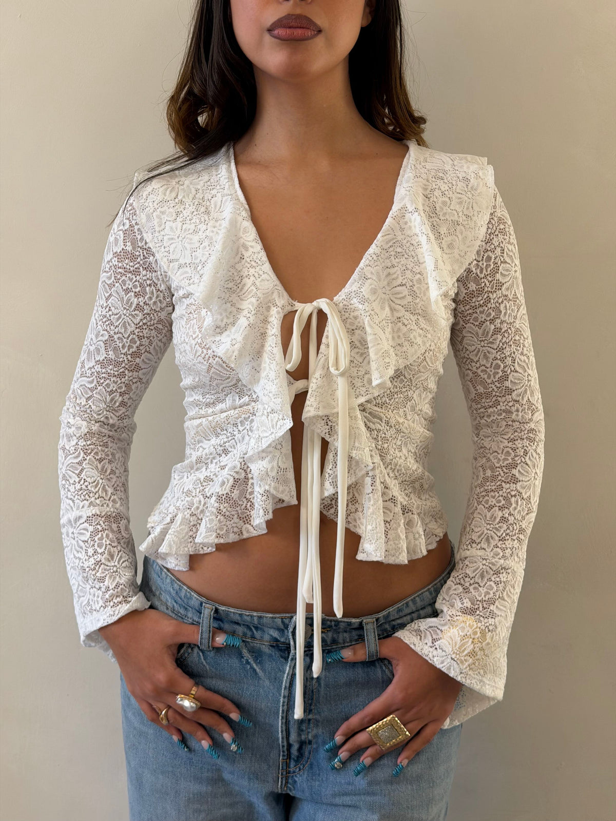 Top allegra encaje