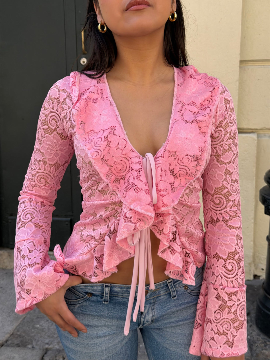 Top Allegra encaje