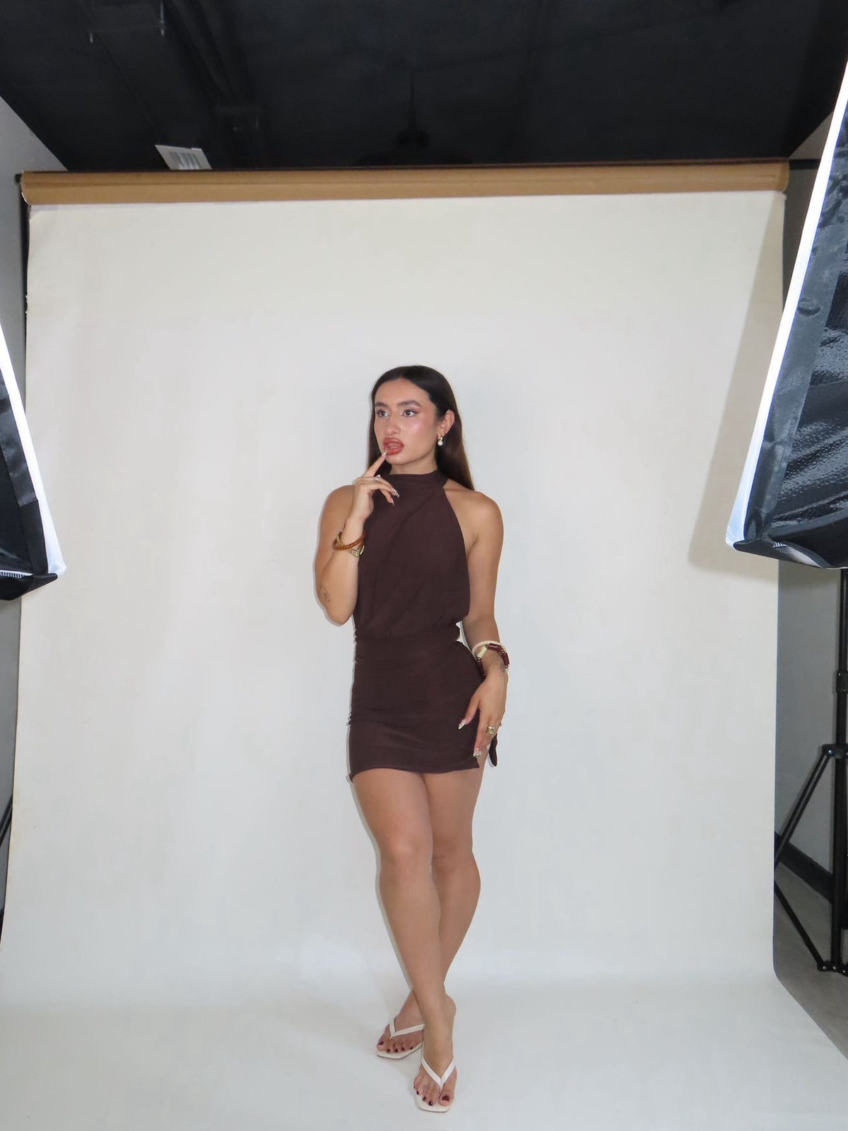 Morgan mini skirt cafe chocolate