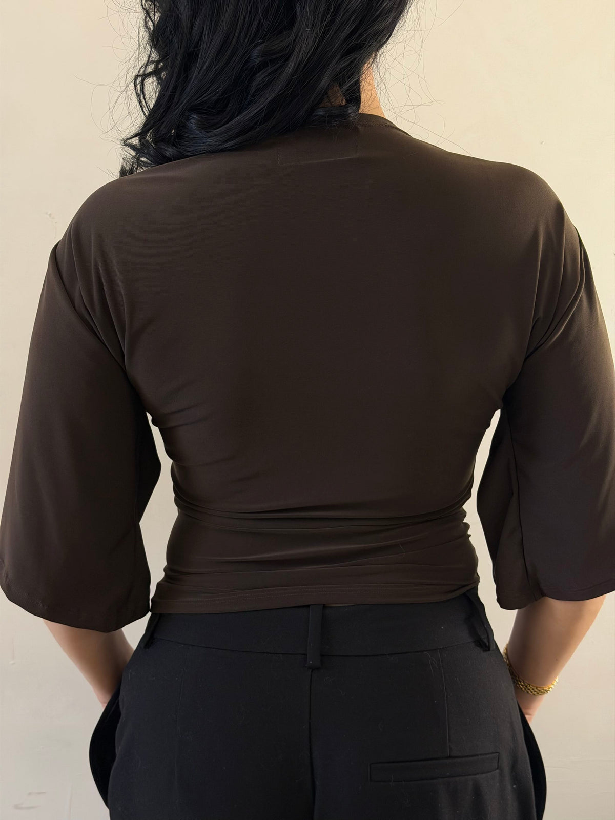 Top nerina manga corta