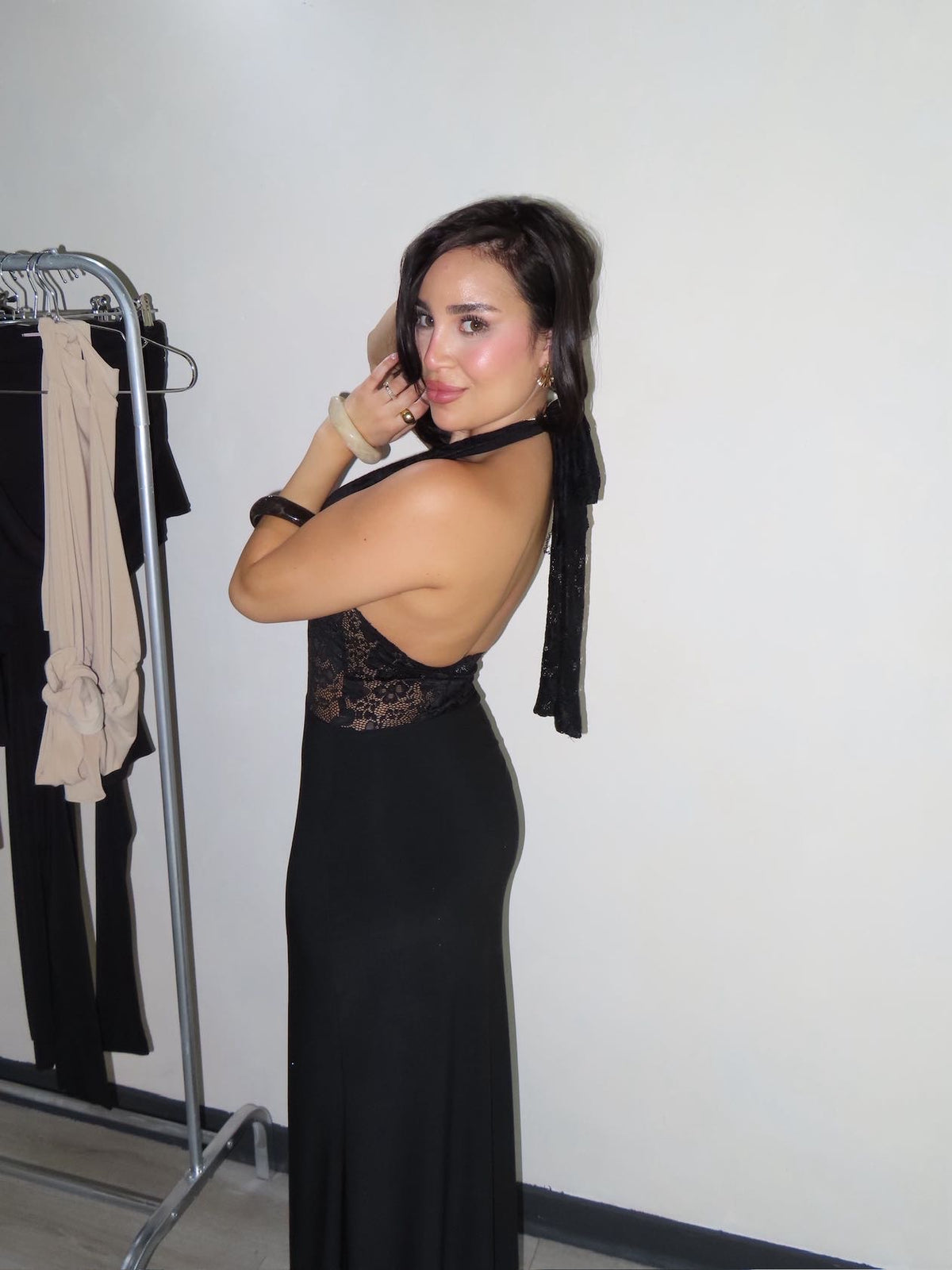 Maxi dress capri black