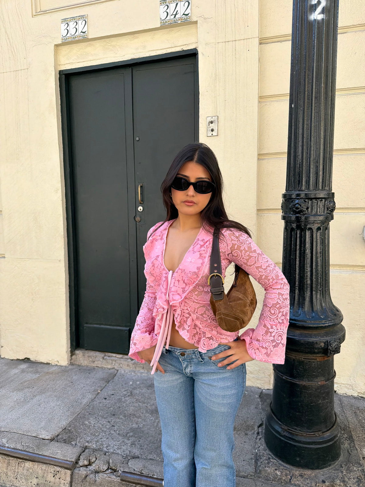 Top allegra encaje