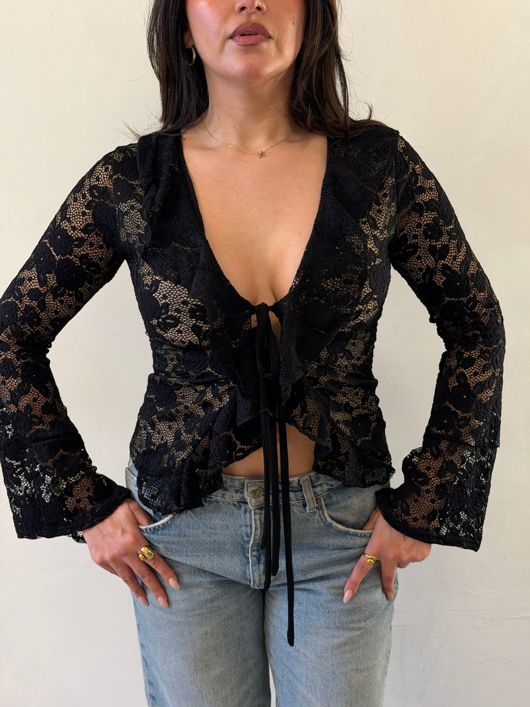 Top Allegra encaje