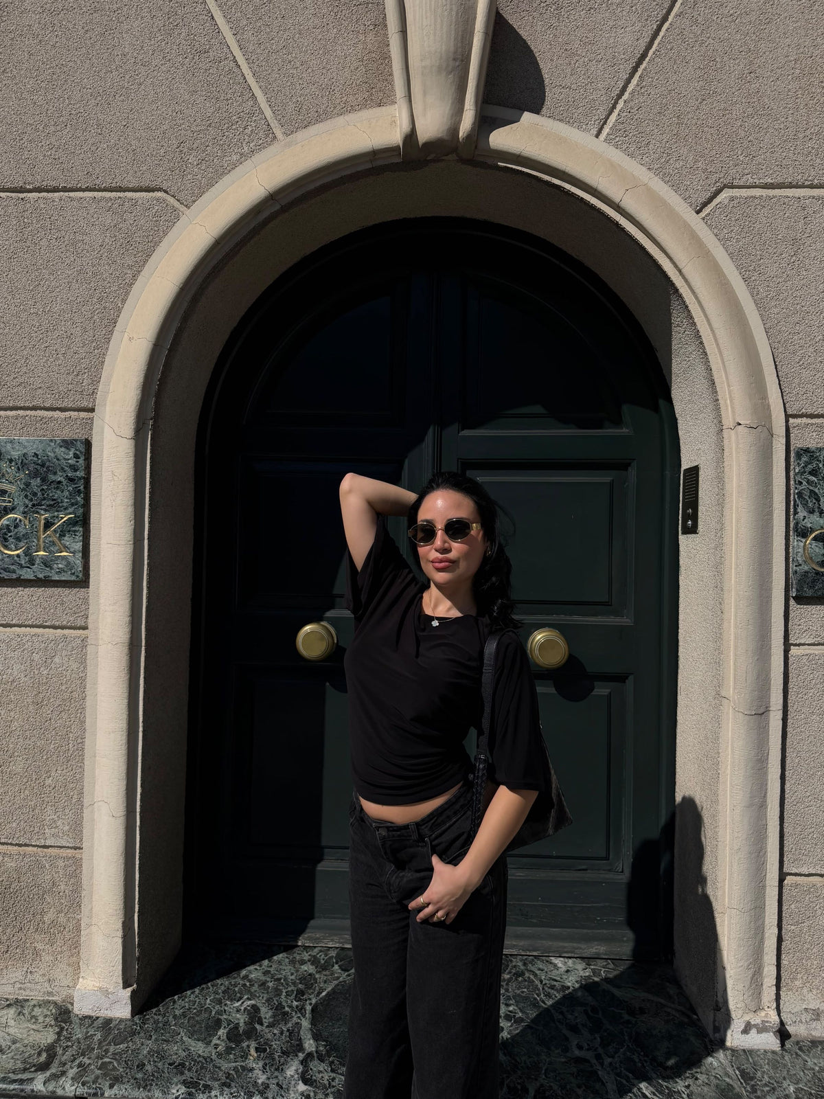 Top nerina manga corta