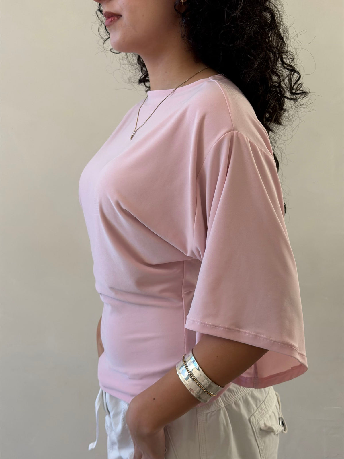 Top nerina manga corta