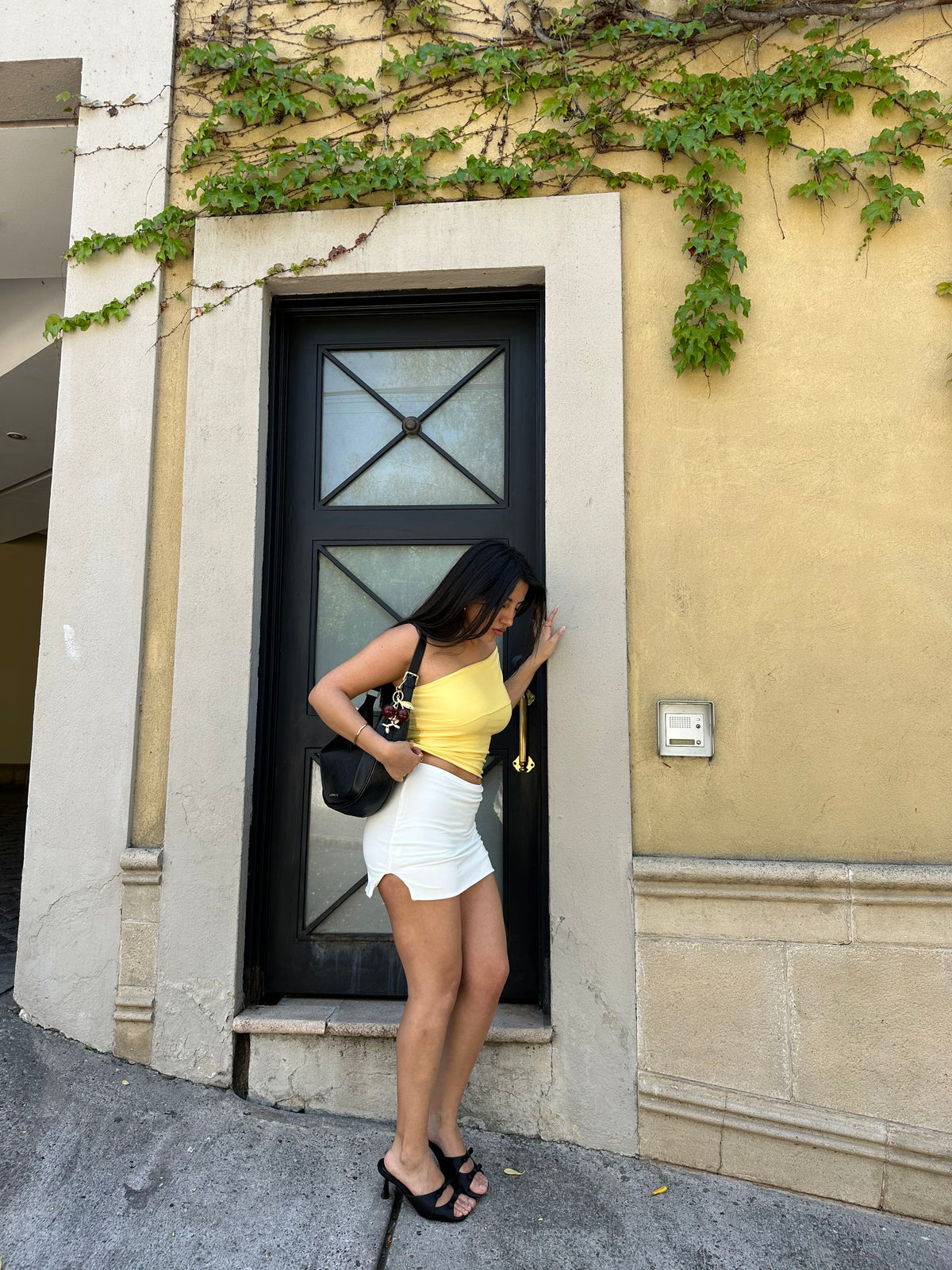 Morgan mini skirt ivory