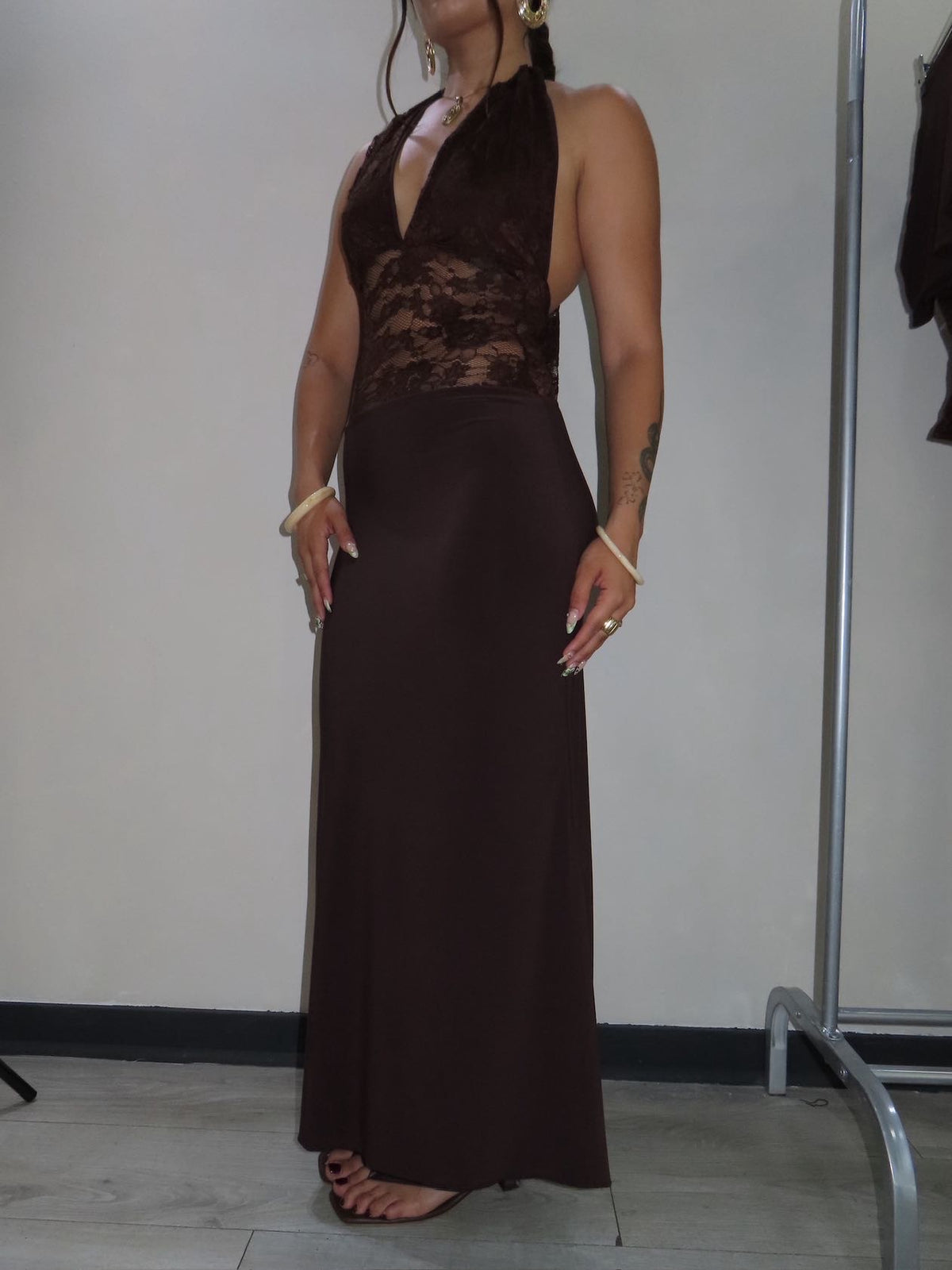 Maxi dress capri cafe chocolate