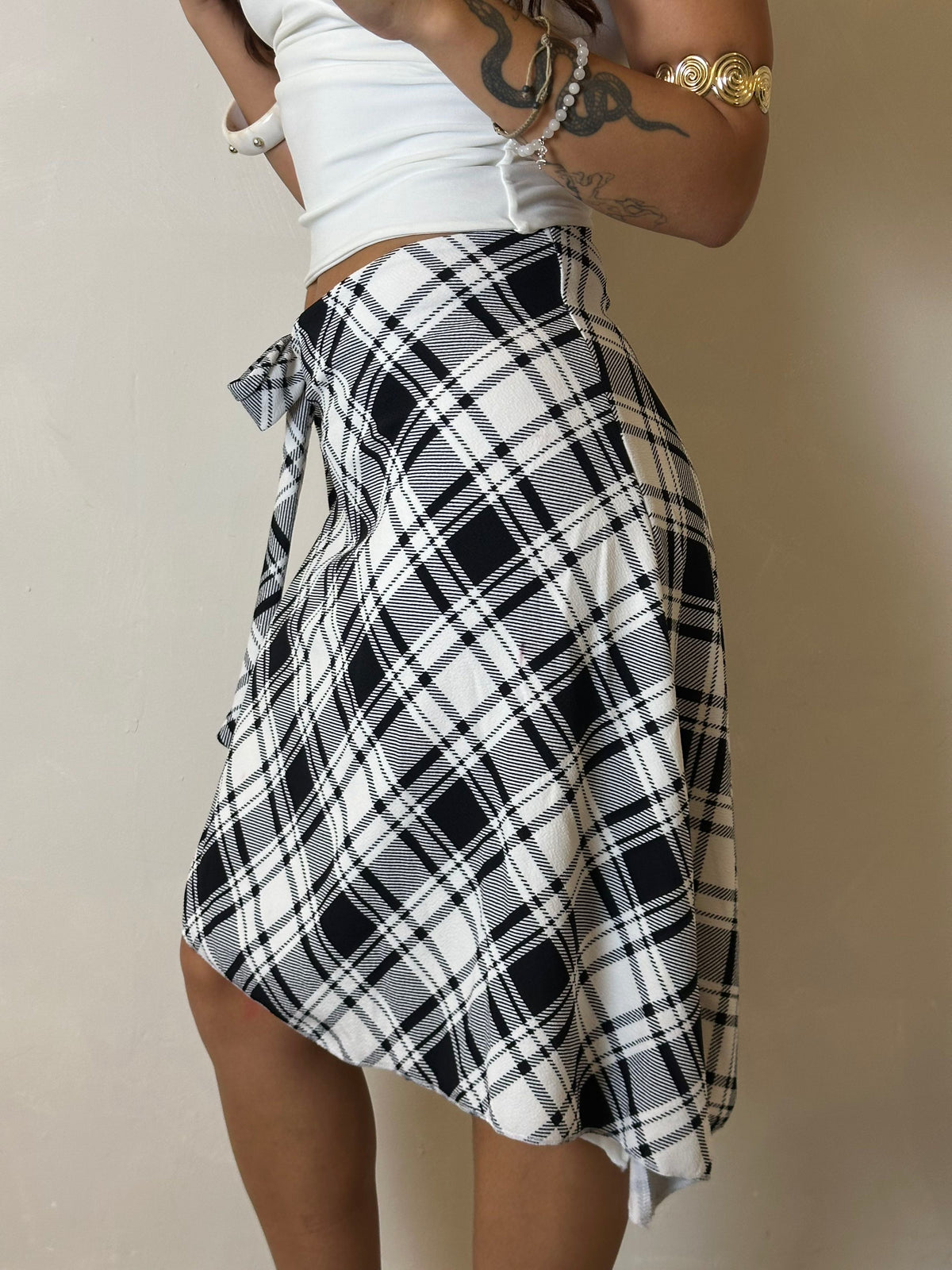 Midi  skirt tartán