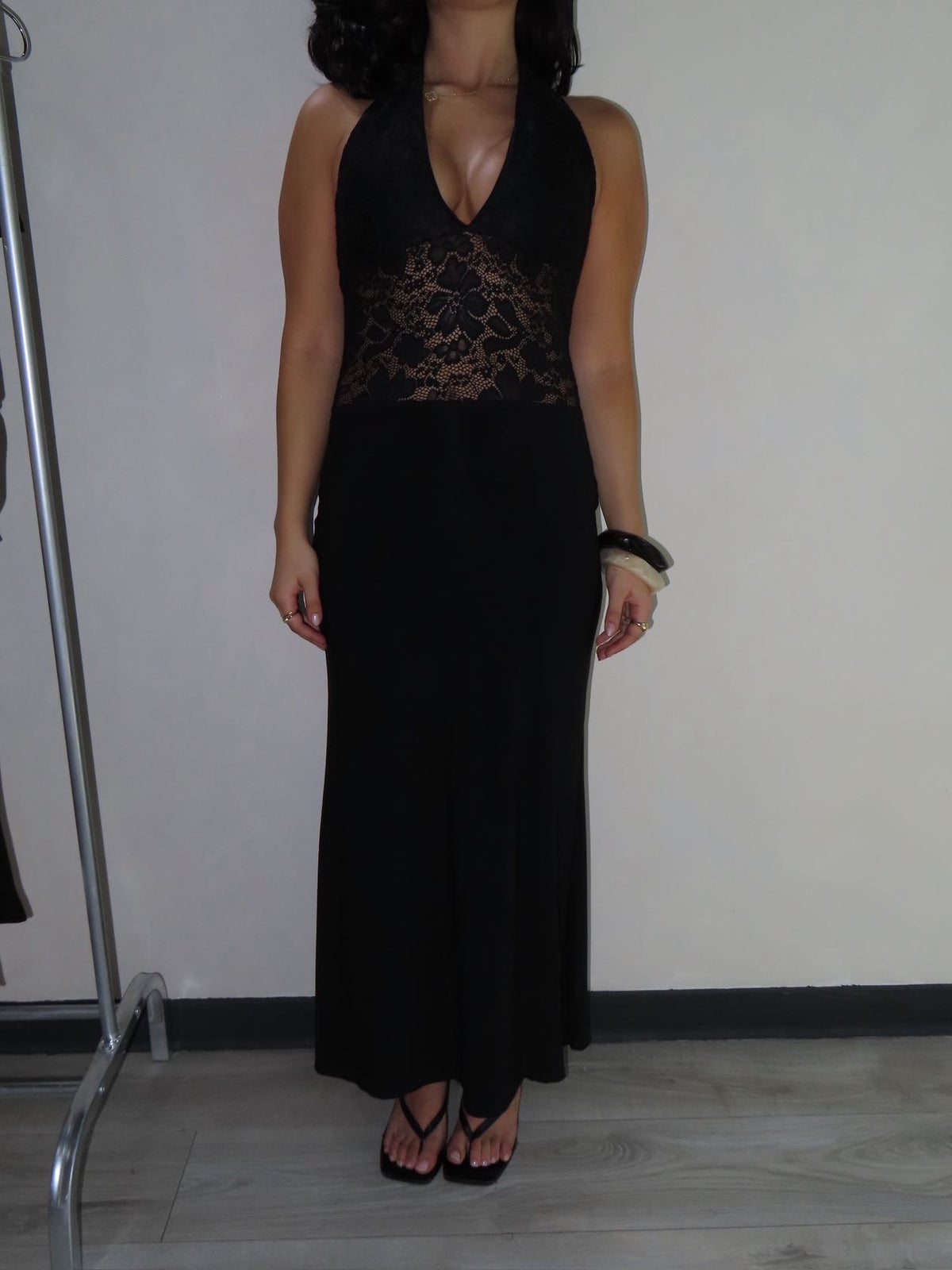 Maxi dress capri black