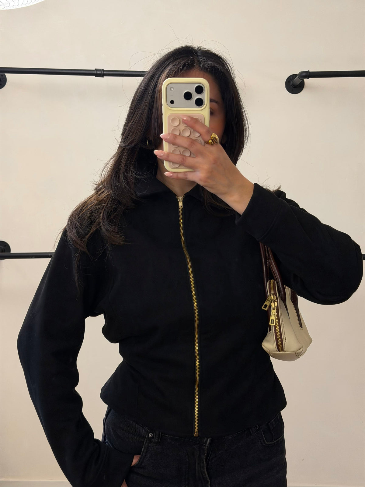 Chaqueta gamuza olivia