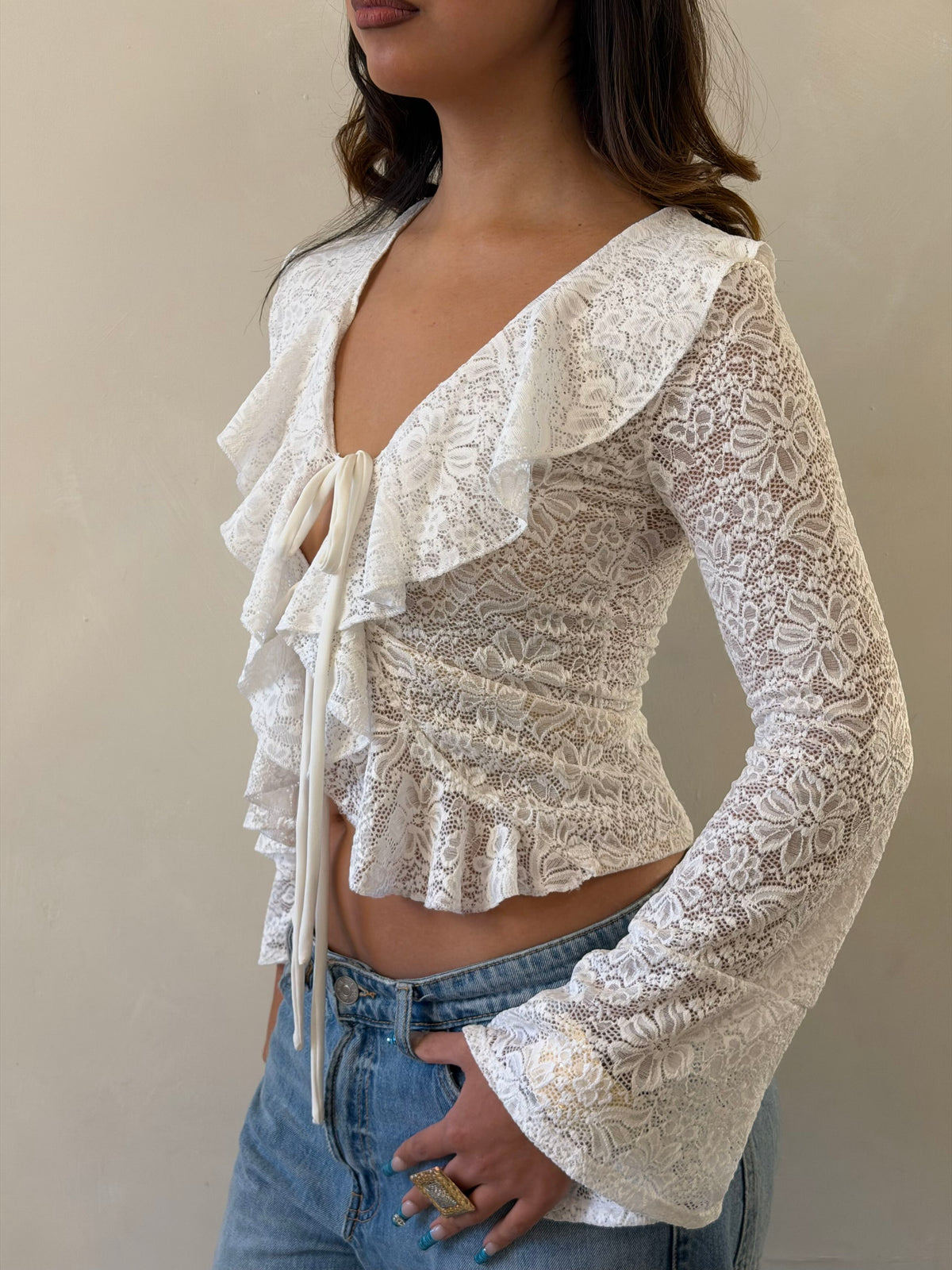 Top allegra encaje