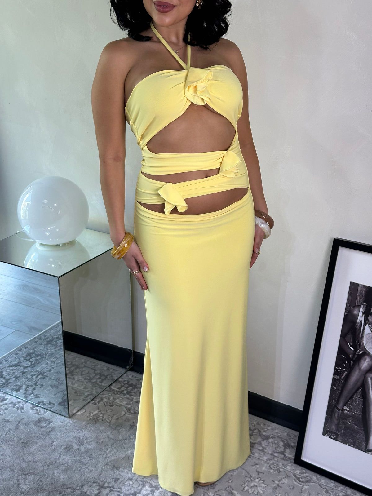 Maxi dress positano amarillo