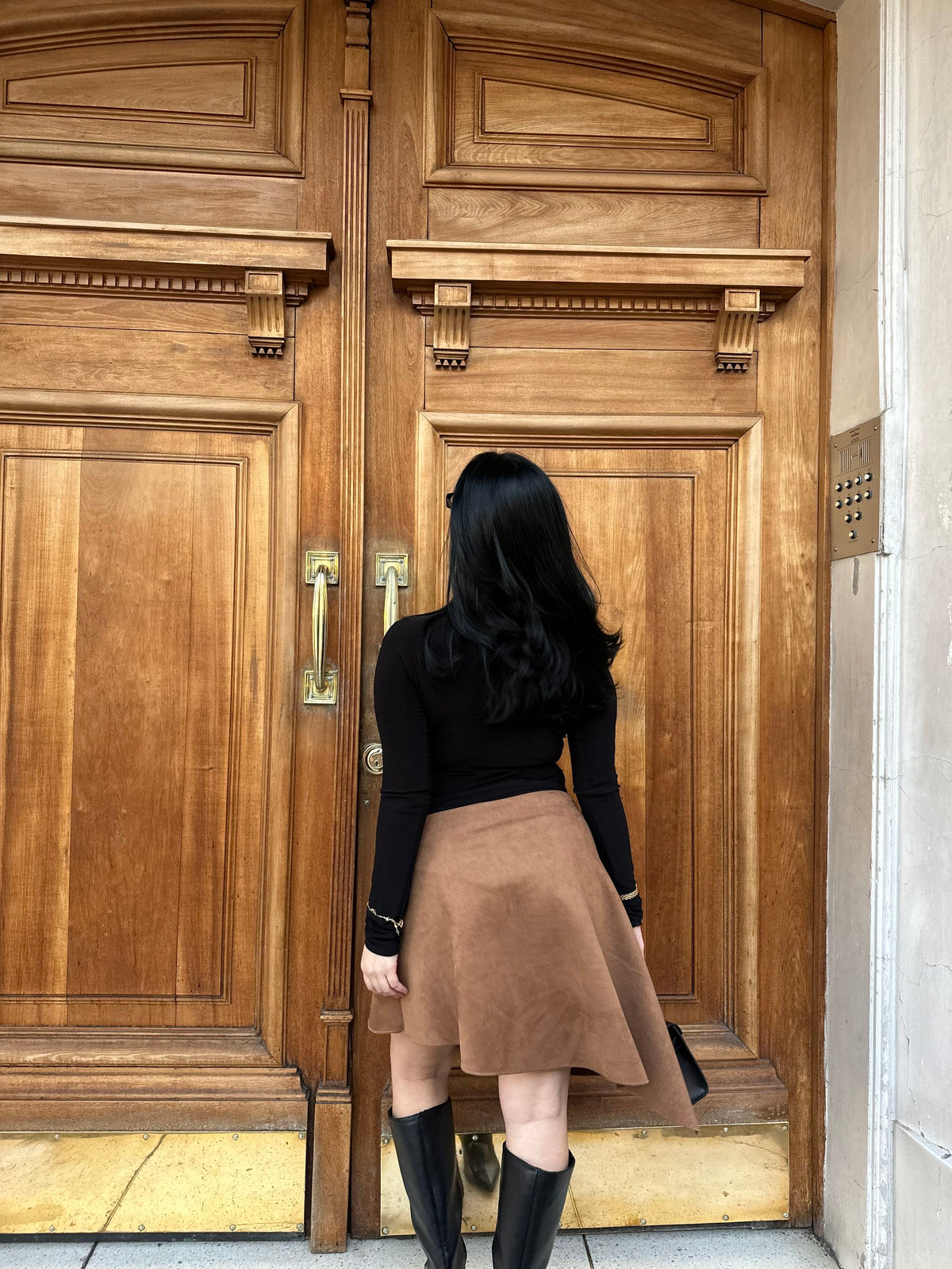 Midi skirt  suede