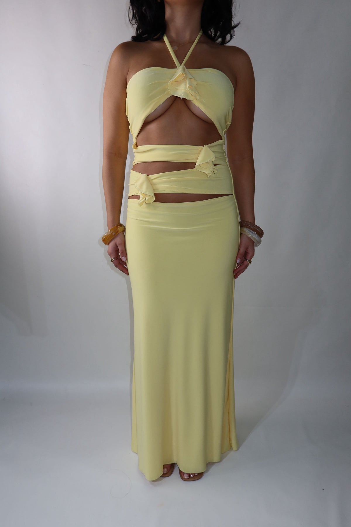 Maxi dress positano amarillo
