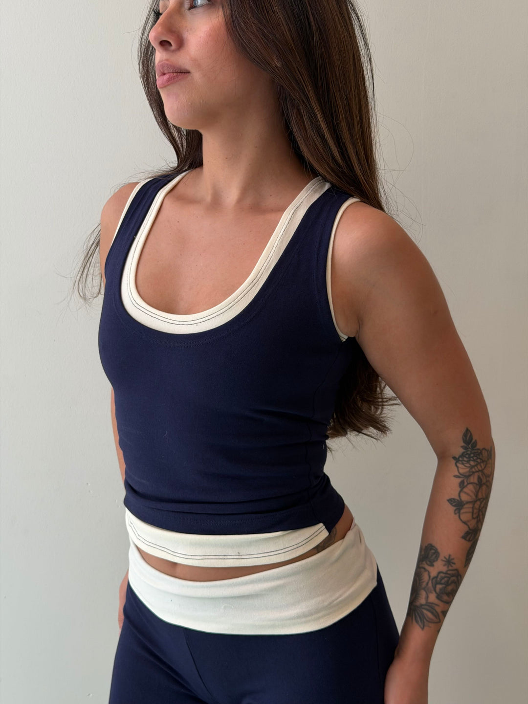 Top ivy algodón