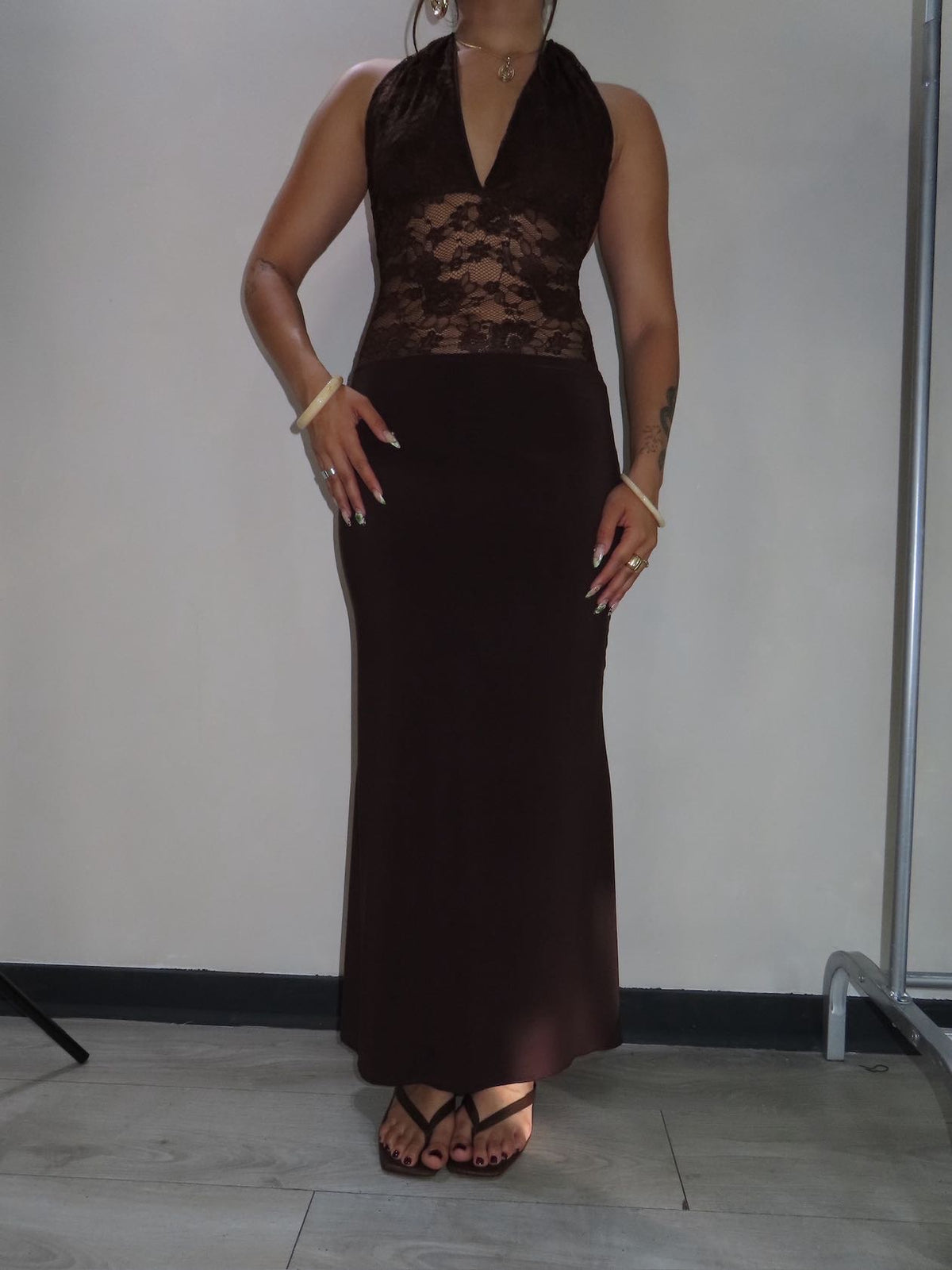 Maxi dress capri cafe chocolate