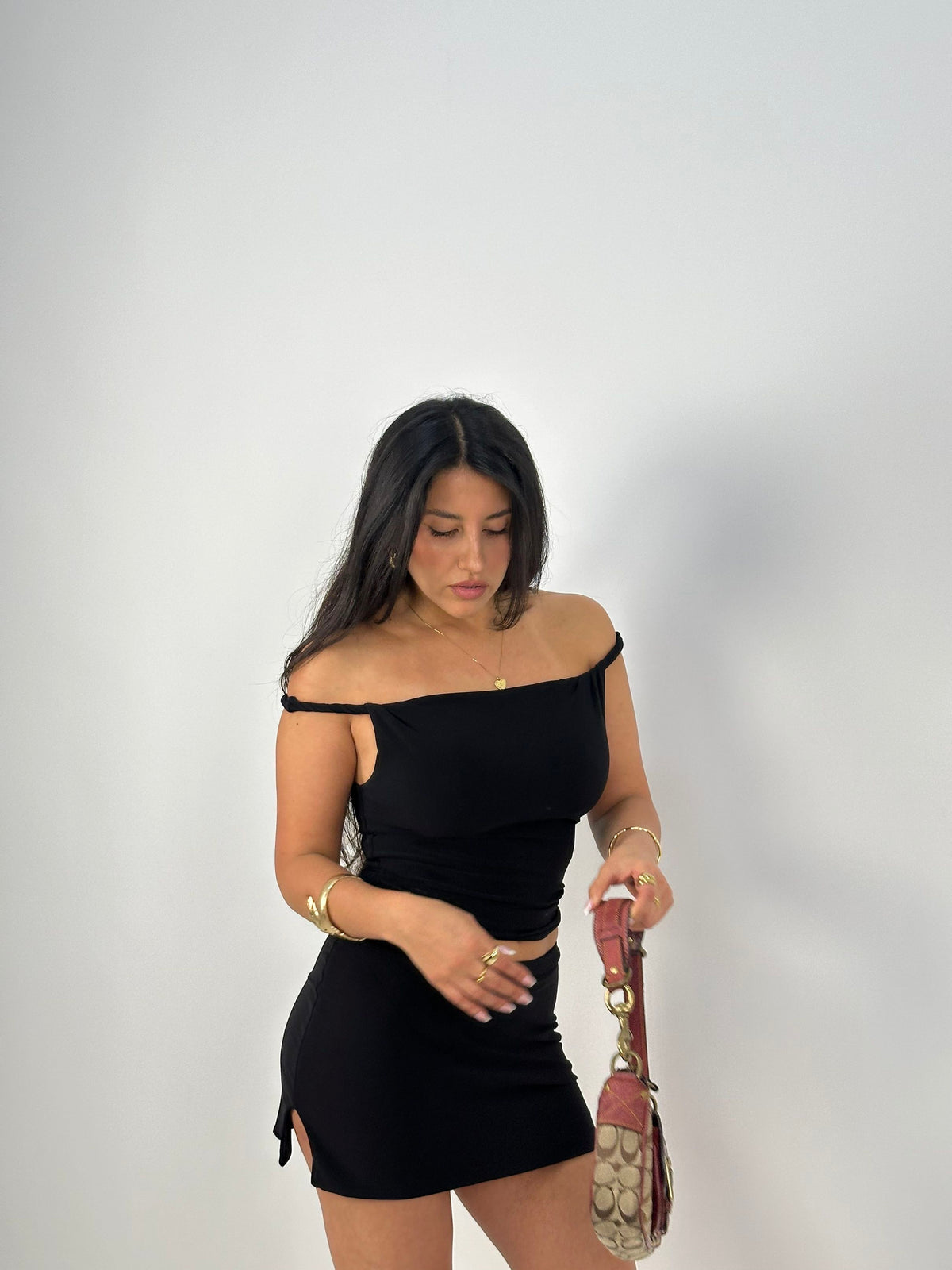 Morgan mini skirt black