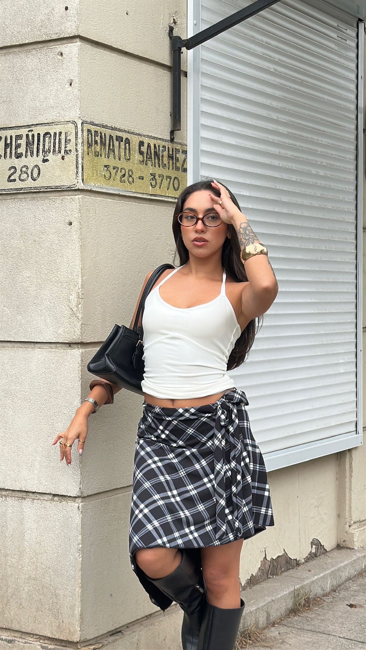 Midi  skirt tartán