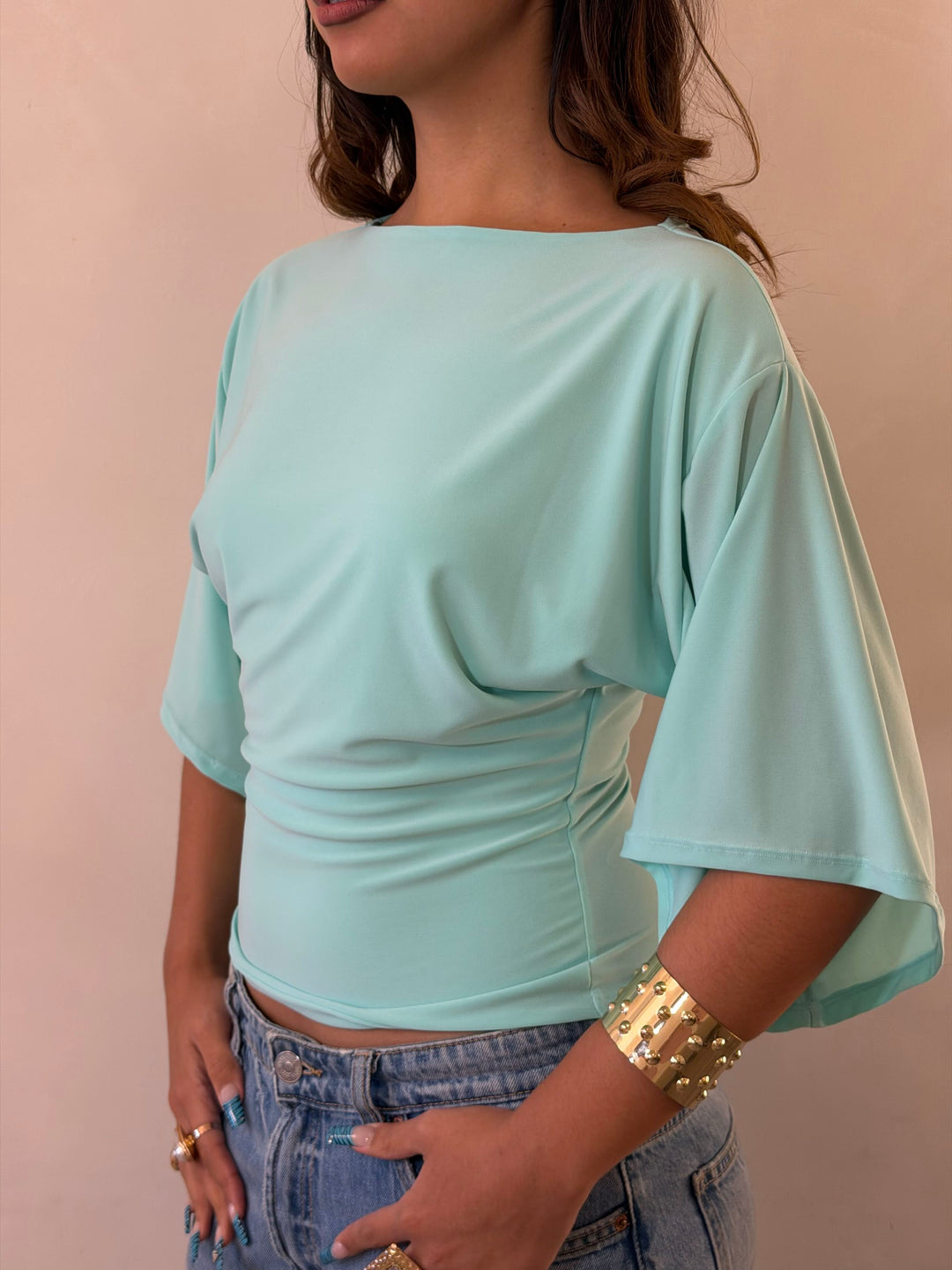 Top Nerina manga corta