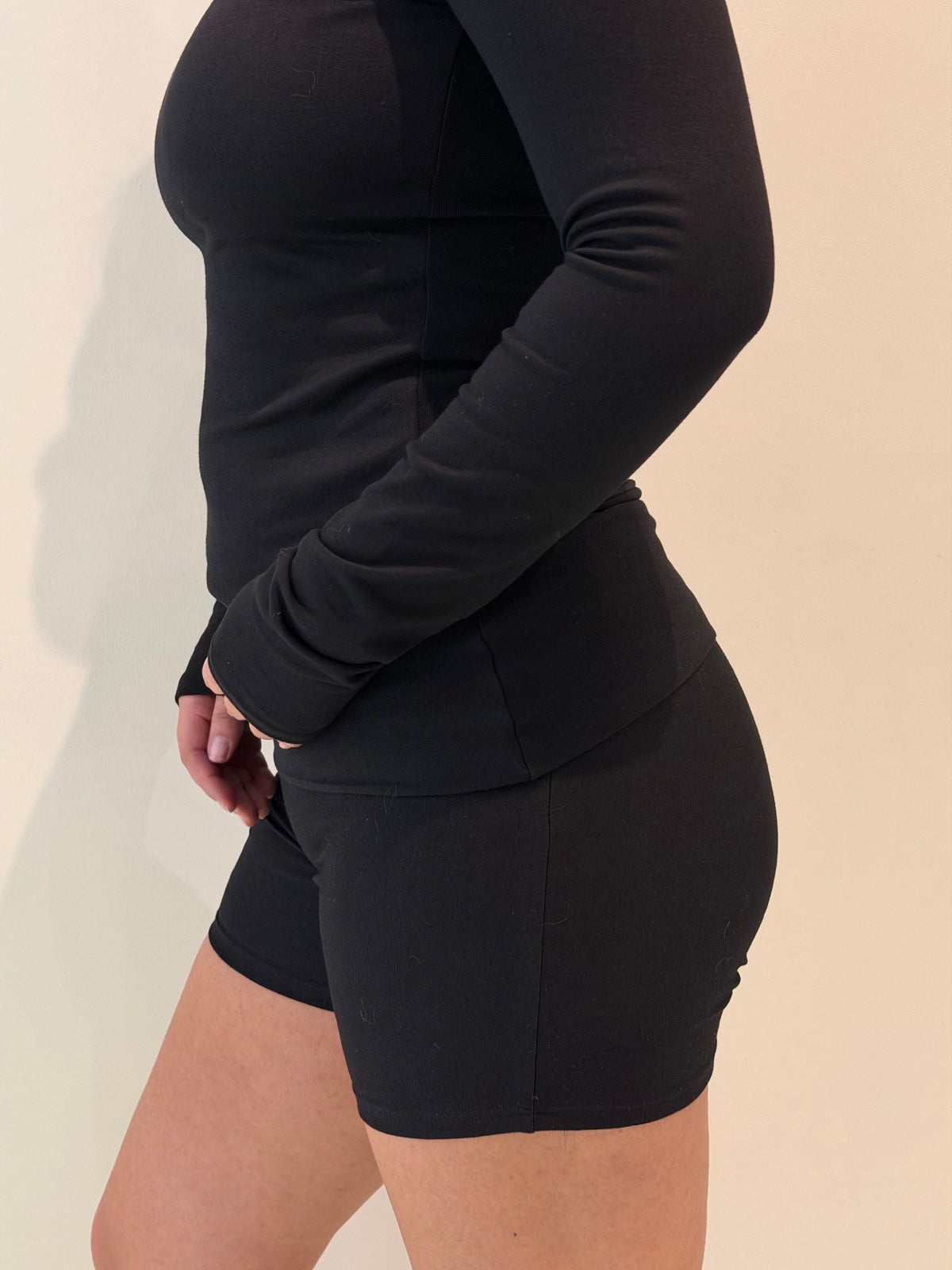 Short bianca algodón