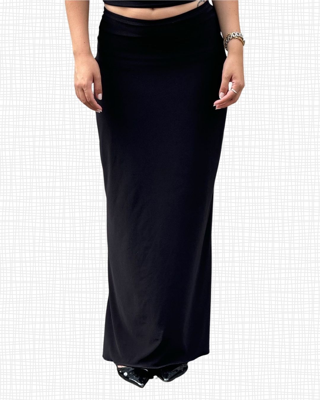 Maxi falda black